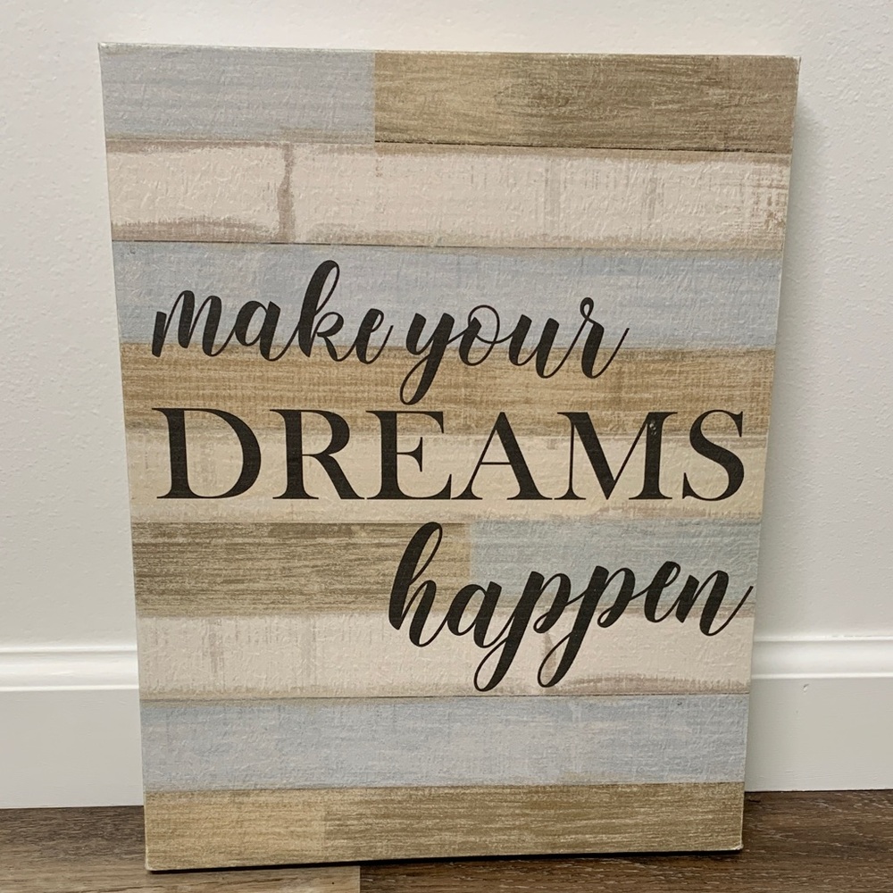 Dream-Inspired Wall Art in Cream, Tan and Light Blue